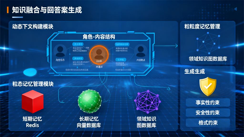 GeneralSearch-动态上下文构建、多粒度记忆管理及约束生成流程示意图